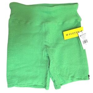 Eleven by Venus Williams- allure biker shorts in green Apple/ size Medium Tennis